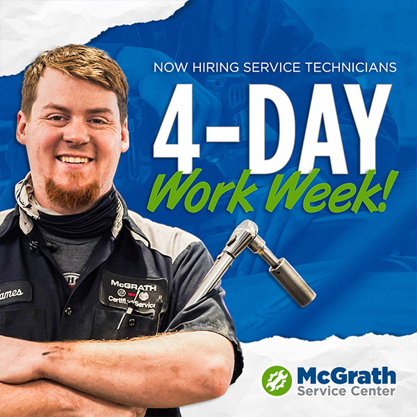 McGrath 4 day work week social post