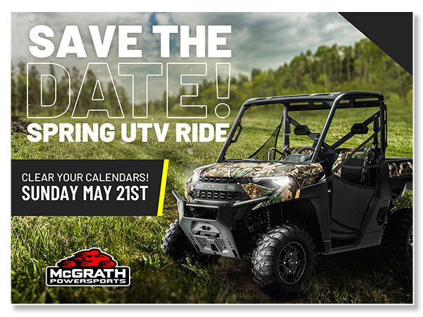 Save the Date Spring UTV Ride